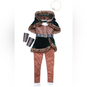 Chasing Fireflies Brown and Green Costume with Black Belt